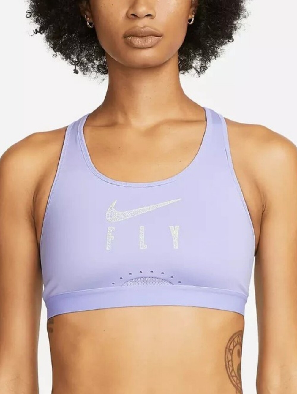 NIKE Dri-FIT Swoosh Fly Sports Bra Lavender Size M A-B Cup DQ5033-569